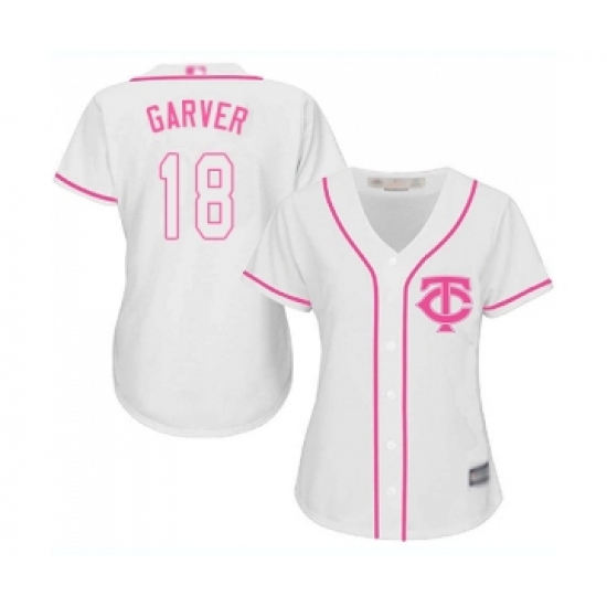 Women's Minnesota Twins #18 Mitch Garver Replica White Fashion Cool Base Baseball Jersey - Ujersey
