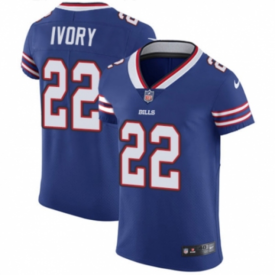 Men's Nike Buffalo Bills #22 Chris Ivory Royal Blue Team Color Vapor Untouchable Elite Player NFL Jersey - Ujersey