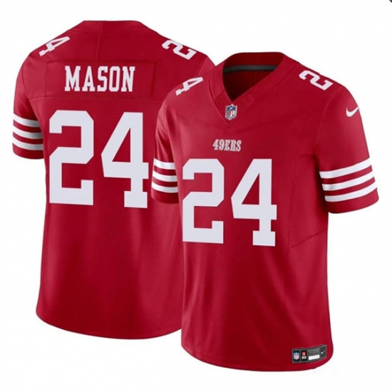 Men's San Francisco 49ers #24 Jordan Mason Red 2023 F.U.S.E. Football Stitched Jersey - Ujersey