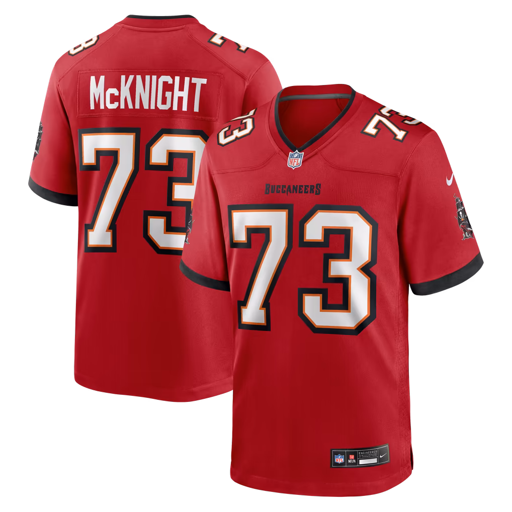Men's Tampa Bay Buccaneers Deshawn McKnight Nike Red Team Game Jersey