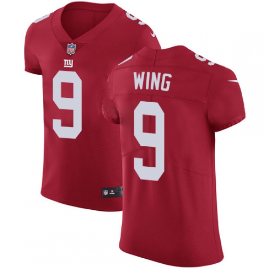 Men's Nike New York Giants #9 Brad Wing Red Alternate Vapor Untouchable Elite Player NFL Jersey - Ujersey