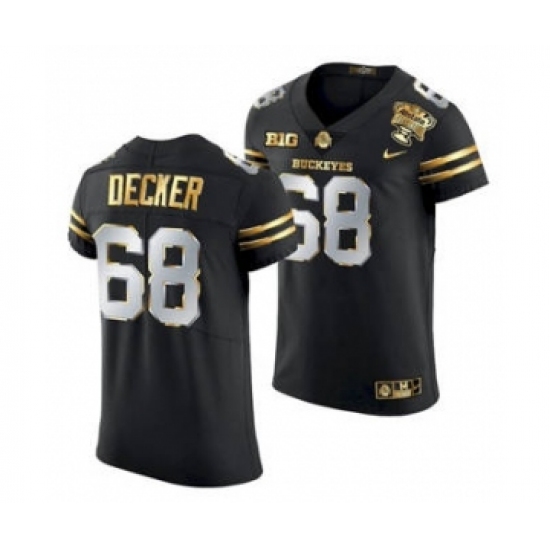 Men's Ohio State Buckeyes Taylor Decker 2021 Sugar Bowl Jersey Black Gold - Ujersey