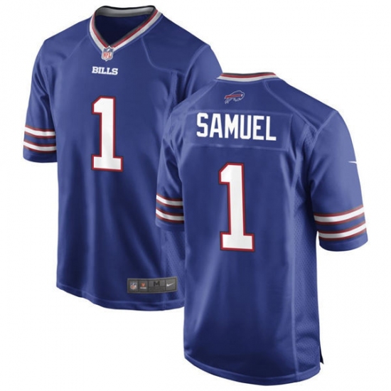 Men's Buffalo Bills #1 Curtis Samuel Nike Royal Team Color Vapor Limited Jersey - Ujersey