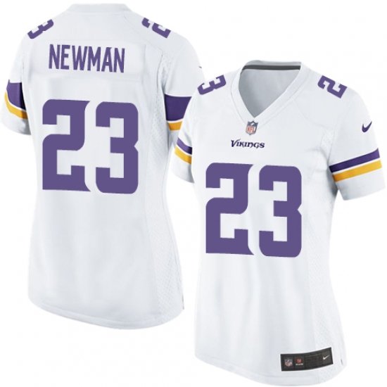 Women's Nike Minnesota Vikings #23 Terence Newman Game White NFL Jersey - Ujersey