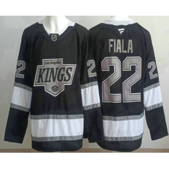 Men's Los Angeles Kings #22 Kevin Fiala Black Alternate Authentic Jersey - Ujersey
