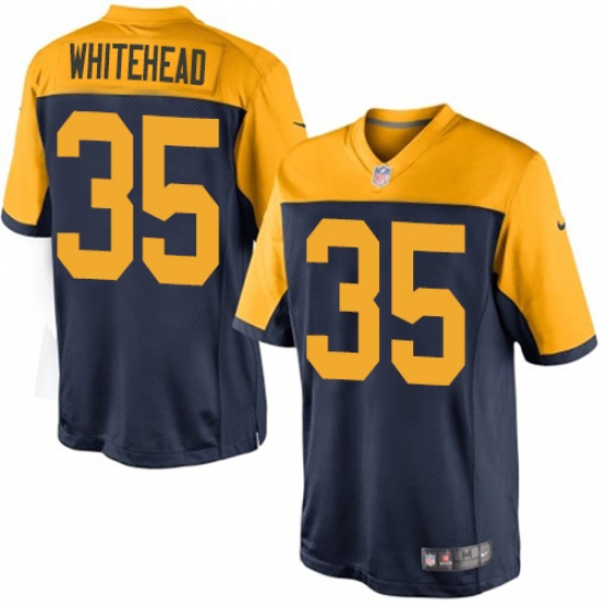 Men's Nike Green Bay Packers #35 Jermaine Whitehead Limited Navy Blue Alternate NFL Jersey - Ujersey