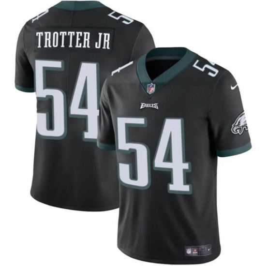 Men's Philadelphia Eagles #54 Jeremiah Trotter Jr Black 2024 Draft Vapor Untouchable Limited Football Stitched Jersey - Ujersey