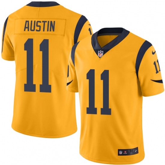 Youth Nike Los Angeles Rams #11 Tavon Austin Limited Gold Rush Vapor Untouchable NFL Jersey - Ujersey