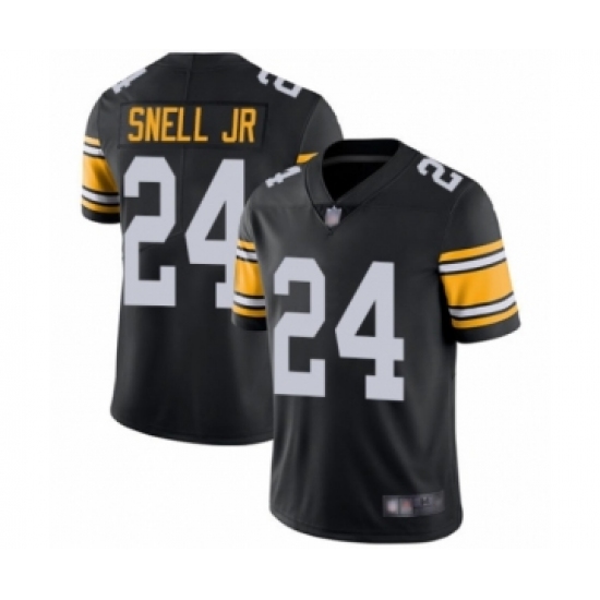 Men's Pittsburgh Steelers #24 Benny Snell Jr. Black Alternate Vapor Untouchable Limited Player Football Jersey - Ujersey