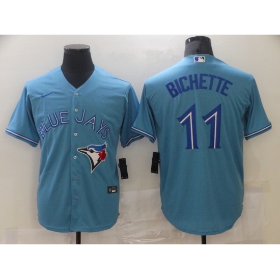 Men's Toronto Blue Jays #11 Bo Bichette Light Blue Stitched MLB Cool Base Nike Jersey - Ujersey