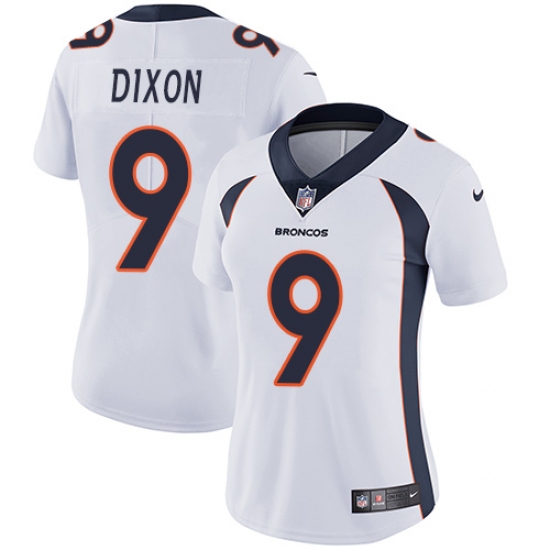 Women's Nike Denver Broncos #9 Riley Dixon White Vapor Untouchable Limited Player NFL Jersey