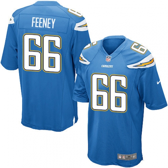 Men's Nike Los Angeles Chargers #66 Dan Feeney Game Electric Blue Alternate NFL Jersey - Ujersey