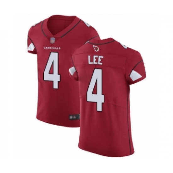 Men's Arizona Cardinals #4 Andy Lee Red Team Color Vapor Untouchable Elite Player Football Jersey - Ujersey