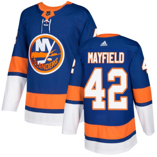 Men's Adidas New York Islanders #42 Scott Mayfield Authentic Royal Blue Home NHL Jersey - Ujersey