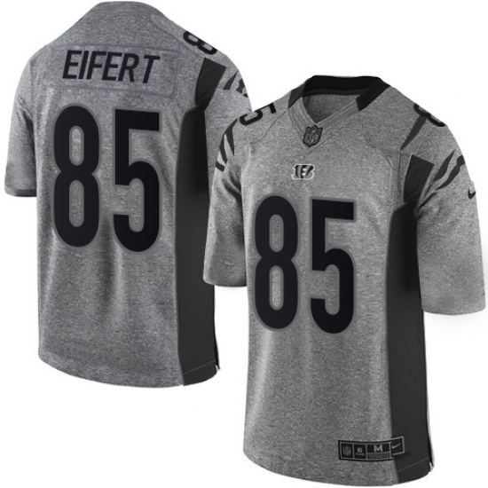 Men's Nike Cincinnati Bengals #85 Tyler Eifert Limited Gray Gridiron NFL Jersey - Ujersey