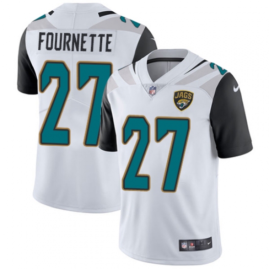 Men's Nike Jacksonville Jaguars #27 Leonard Fournette White Vapor Untouchable Limited Player NFL Jersey - Ujersey