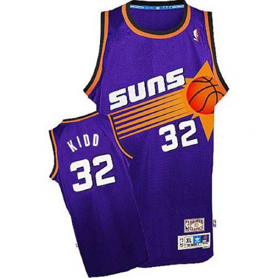 Men's Adidas Phoenix Suns #32 Jason Kidd Swingman Purple Throwback NBA Jersey - Ujersey