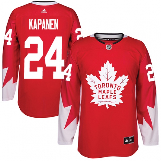 Youth Adidas Toronto Maple Leafs #24 Kasperi Kapanen Authentic Red Alternate NHL Jersey - Ujersey