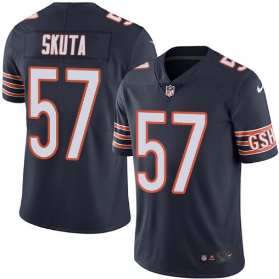 Youth Nike Chicago Bears #57 Dan Skuta Navy Blue Team Color Vapor Untouchable Limited Player NFL Jersey - Ujersey