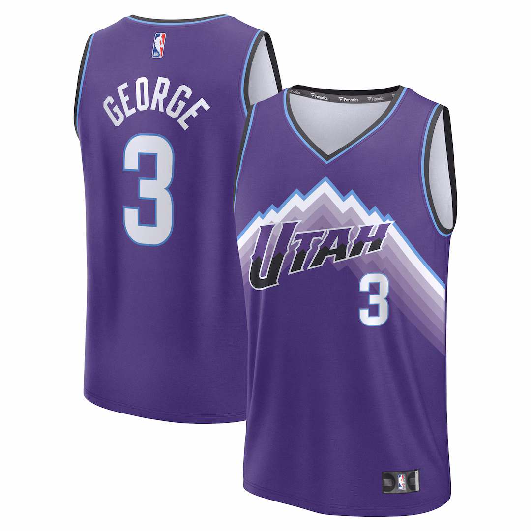 Men's Utah Jazz Keyonte George Fanatics Purple Fast Break Jersey - Icon Edition - Ujersey