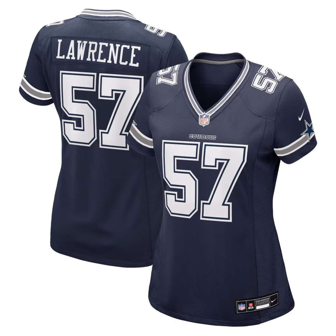 Women's Dallas Cowboys Malachi Lawrence Nike Navy Game Jersey - SUjersey01