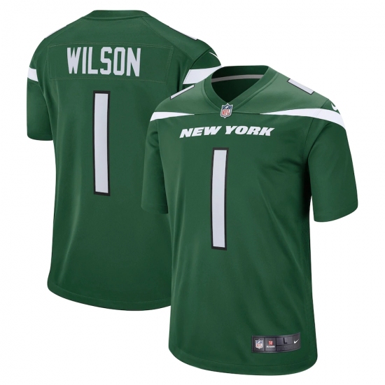 Youth New York Jets #1 Zach Wilson Nike Green 2021 NFL Draft First Round Pick Game Jersey - Ujersey