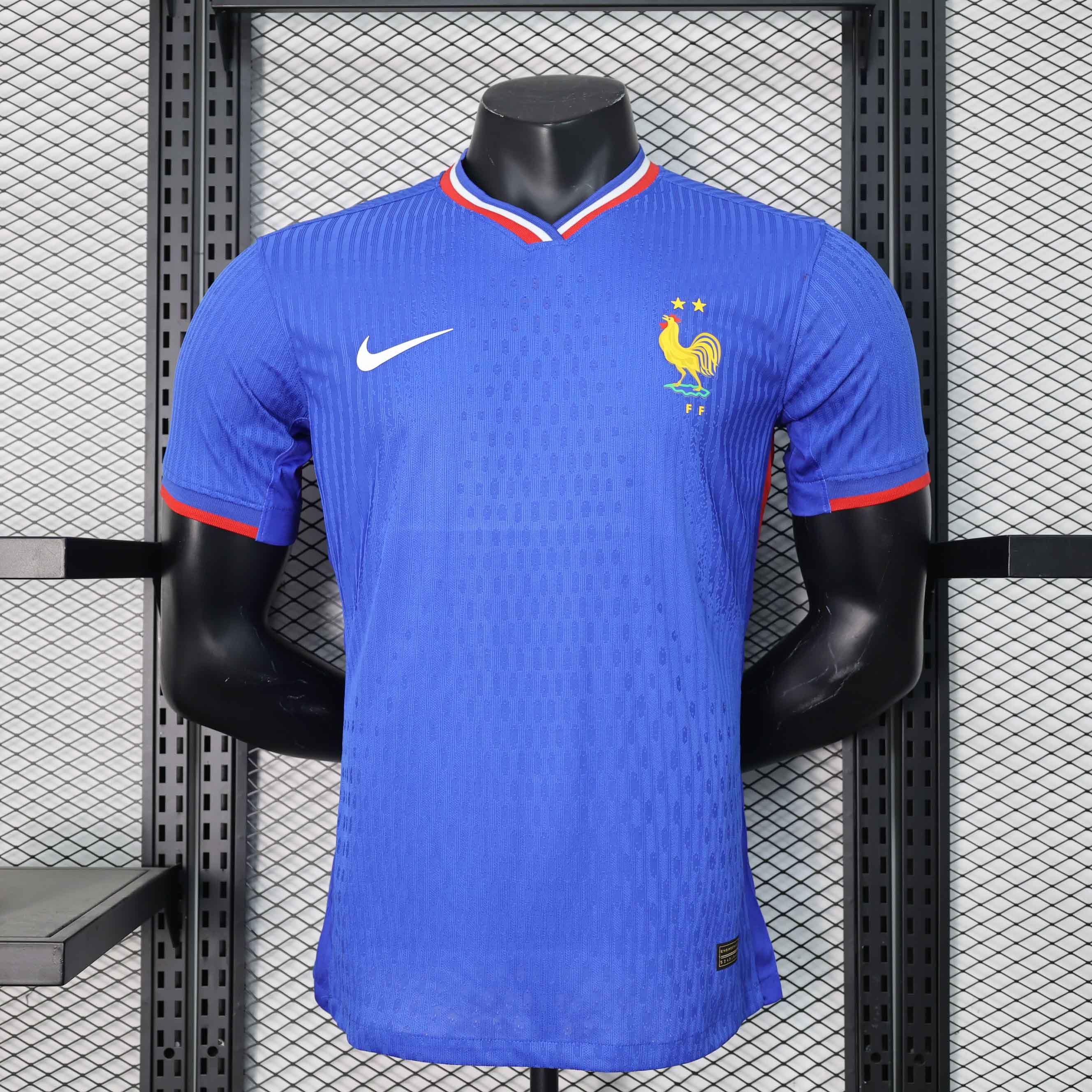France Soccer Jersey Home Shirt EURO 2024 - U-jersey