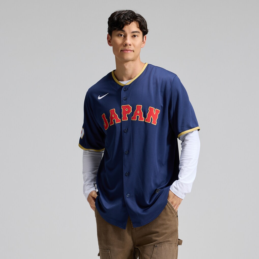 Men's Japan Baseball Nike Navy 2026 World Baseball Classic Road Stadium Jersey - ujerseystore