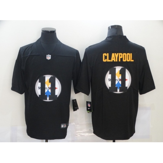 Men's Pittsburgh Steelers #11 Chase Claypool Black Nike Black Shadow Edition Limited Jersey - Ujersey