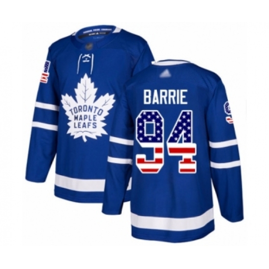 Youth Toronto Maple Leafs #94 Tyson Barrie Authentic Royal Blue USA Flag Fashion Hockey Jersey - Ujersey