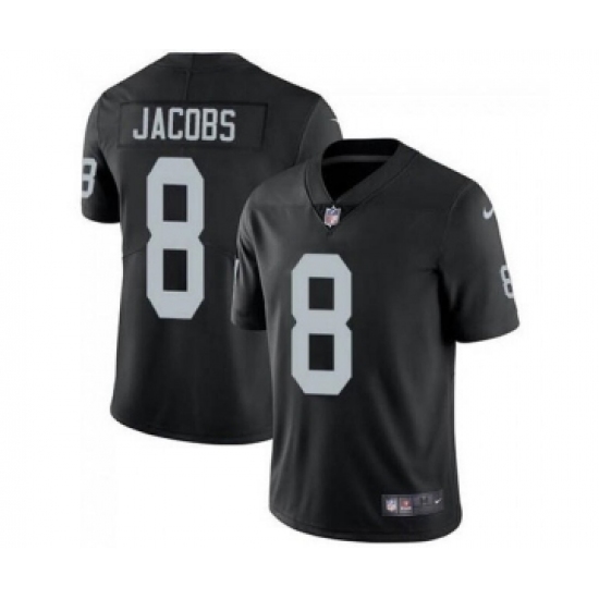 Men's Las Vegas Raiders #8 Josh Jacobs Black Vapor Limited Stitched Jersey - Ujersey