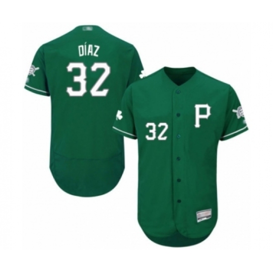 Men's Pittsburgh Pirates #32 Elias Diaz Green Celtic Flexbase Authentic Collection Baseball Player Jersey - Ujersey