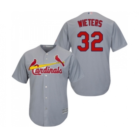 Youth St. Louis Cardinals #32 Matt Wieters Replica Grey Road Cool Base Baseball Jersey - Ujersey