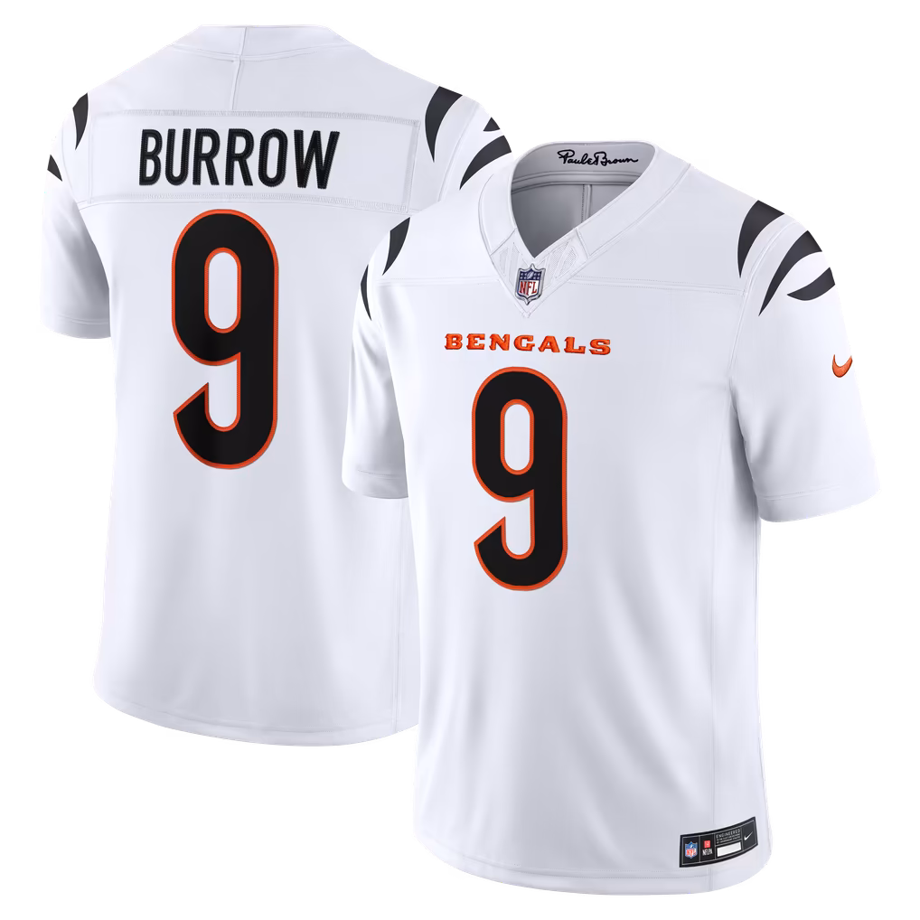 Men's Cincinnati Bengals Joe Burrow Nike White Vapor F.U.S.E. Stitched Limited Jersey - Ujersey