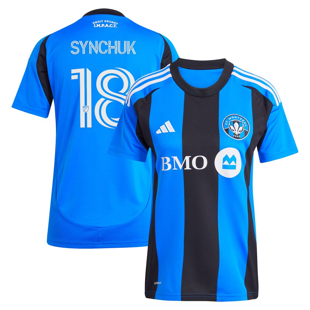 Women's CF Montreal Hennadii Synchuk adidas Blue 2025 Montréal Original Replica Jersey - Ujersey