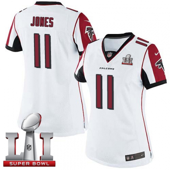 Women's Nike Atlanta Falcons #11 Julio Jones White Super Bowl LI 51 Vapor Untouchable Limited Player NFL Jersey - Ujersey