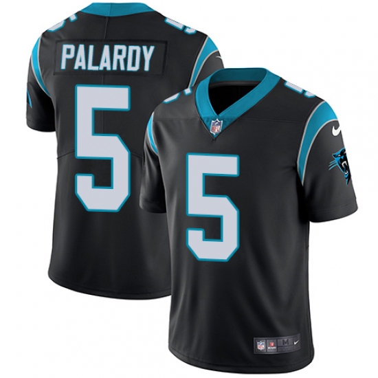 Youth Nike Carolina Panthers #5 Michael Palardy Black Team Color Vapor Untouchable Limited Player NFL Jersey - Ujersey