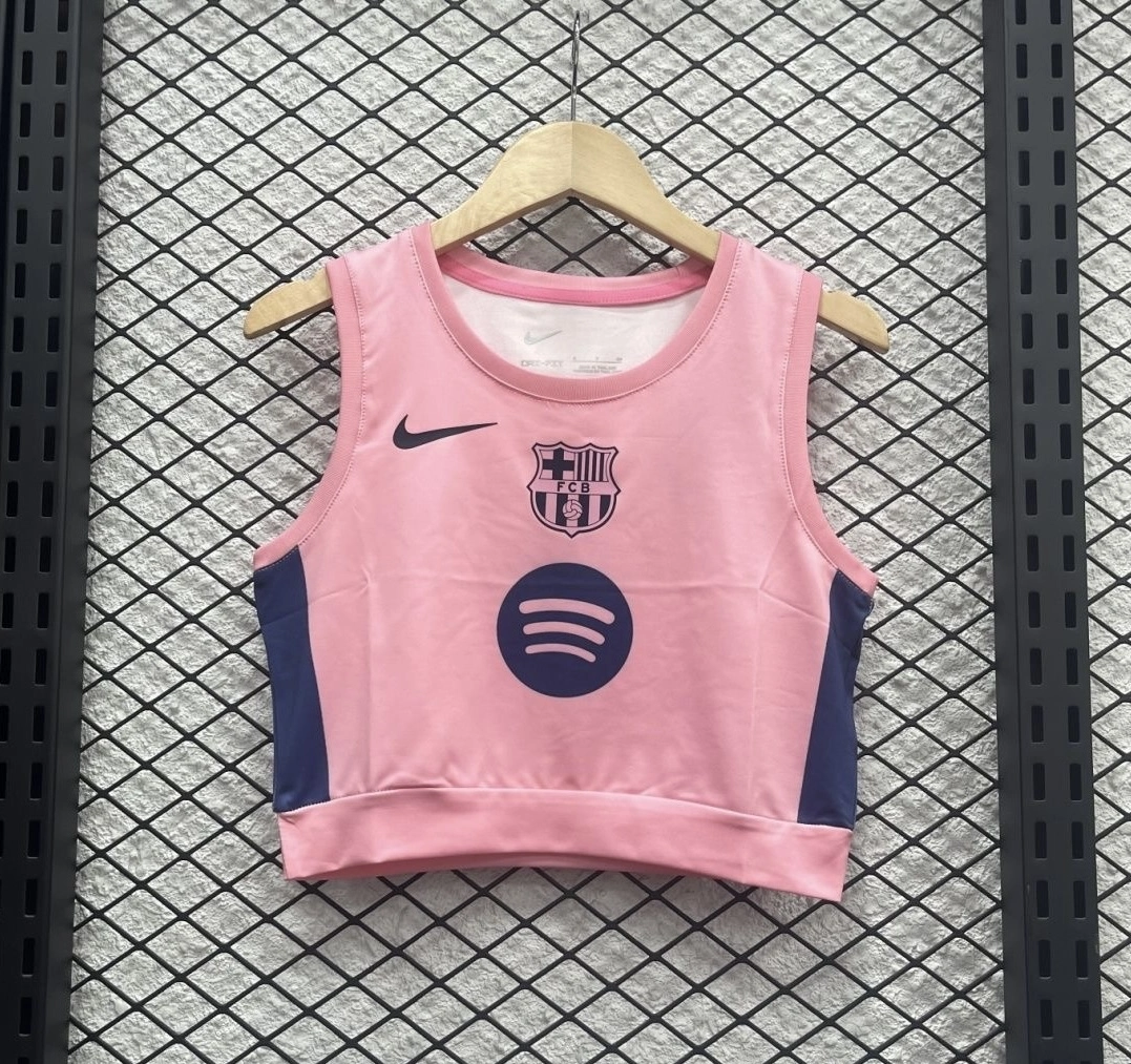 Barcelona Women's Vest Pink Special Edition Soccer Jersey 2025/26 - Ujersey NHL