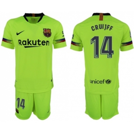 Barcelona #14 Cruijff Away Soccer Club Jersey