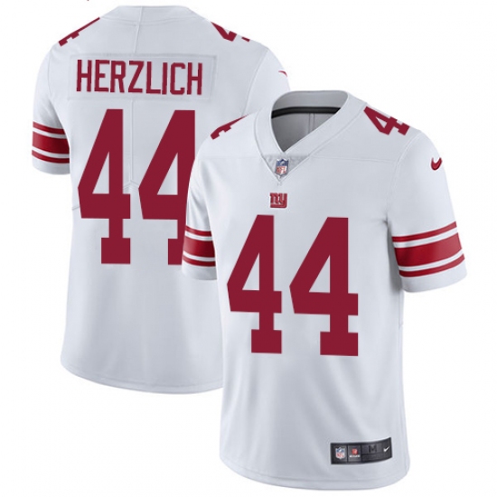 Youth Nike New York Giants #44 Mark Herzlich White Vapor Untouchable Limited Player NFL Jersey - Ujersey