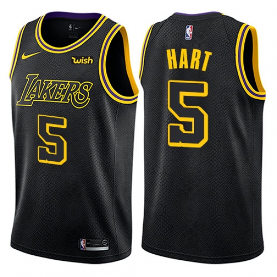 Women's Nike Los Angeles Lakers #5 Josh Hart Swingman Black NBA Jersey - City Edition - Ujersey