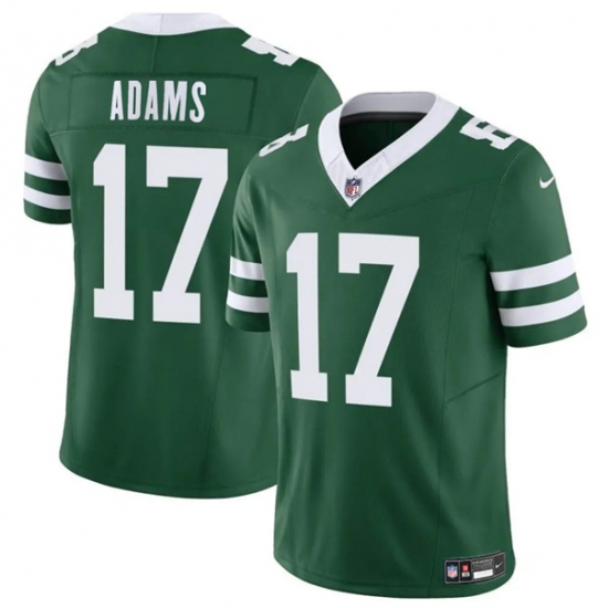 Men's New York Jets #17 Davante Adams Green 2024 F.U.S.E. Throwback Limited Football Stitched Jersey - Ujersey