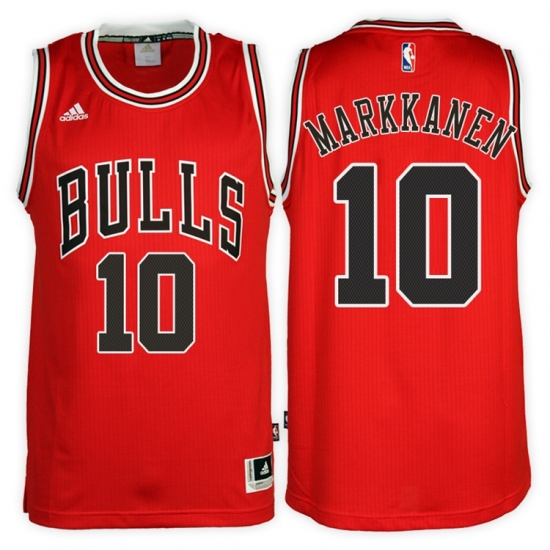 Chicago Bulls #10 Lauri Markkanen Road Red New Swingman Stitched NBA Jersey - Ujersey