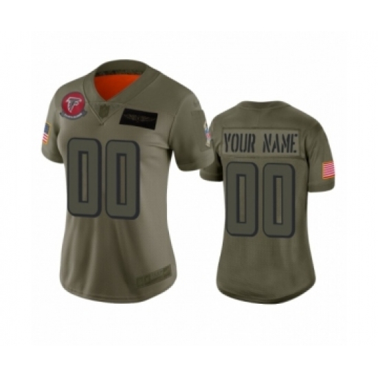 Women's Atlanta Falcons Customized Camo 2019 Salute to Service Limited Jersey - Ujersey