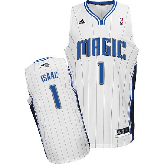 Men's Adidas Orlando Magic #1 Jonathan Isaac Swingman White Home NBA Jersey - Ujersey