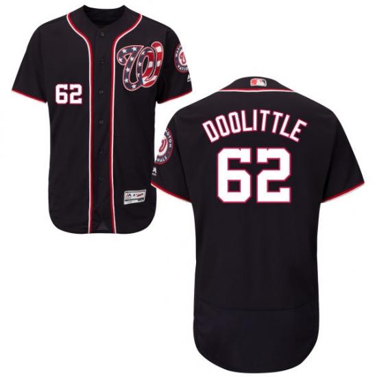 Men's Majestic Washington Nationals #62 Sean Doolittle Navy Blue Flexbase Authentic Collection MLB Jersey - Ujersey