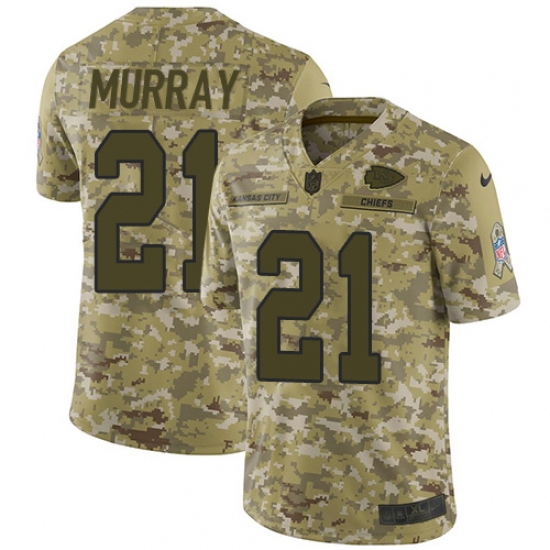 Youth Nike Kansas City Chiefs #21 Eric Murray Limited Camo 2018 Salute to Service NFL Jerseyy - Ujersey