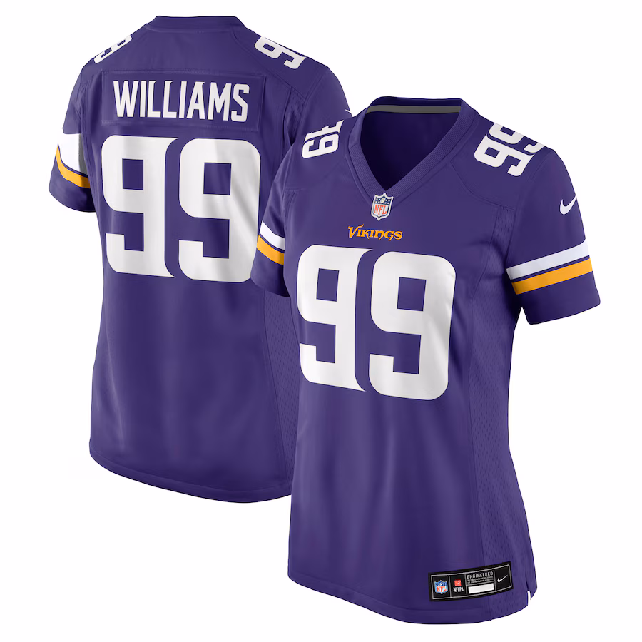 Women's Minnesota Vikings Elijah Williams Nike Purple Team Game Jersey - Ujersey