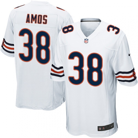 Men's Nike Chicago Bears #38 Adrian Amos Game White NFL Jersey - Ujersey