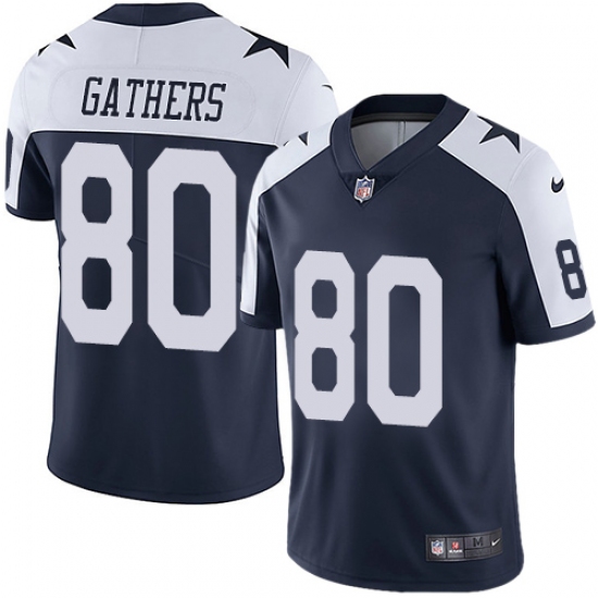 Youth Nike Dallas Cowboys #80 Rico Gathers Navy Blue Throwback Alternate Vapor Untouchable Limited Player NFL Jersey - Ujersey